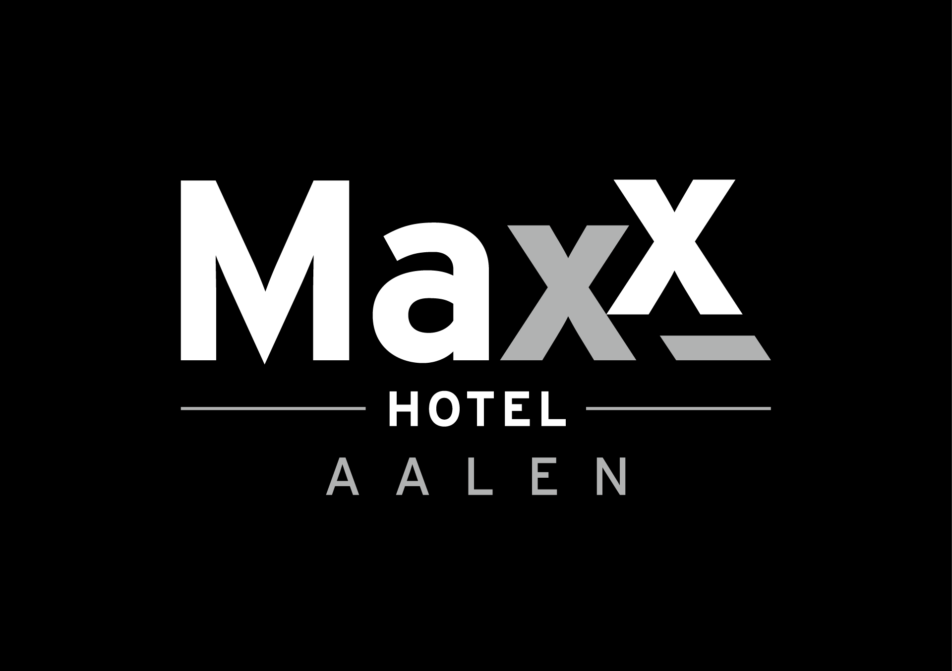 MAXX Logo Aalen Negativ Schwarz